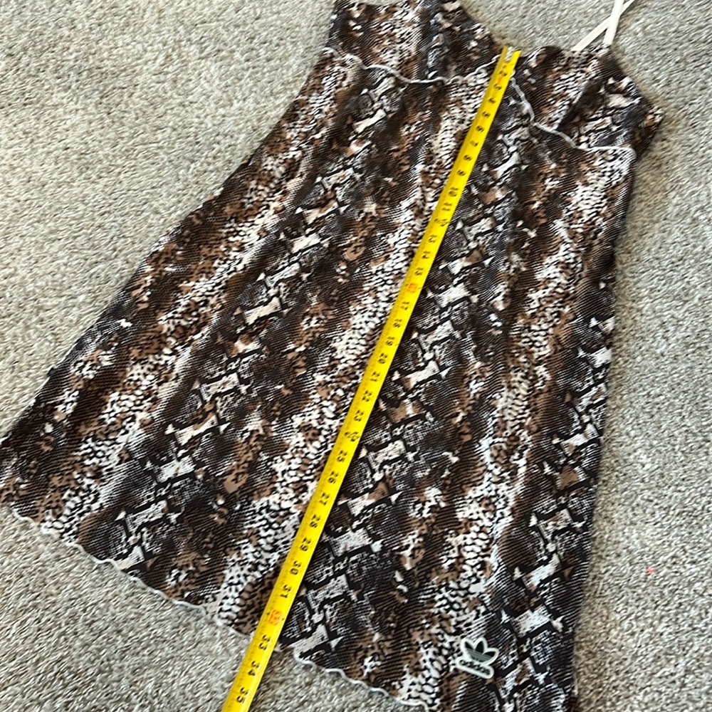 Adidas Originals Women's Snakeskin Animal Print Mesh Dress XL Comfort Athletic - Picture 10 of 16